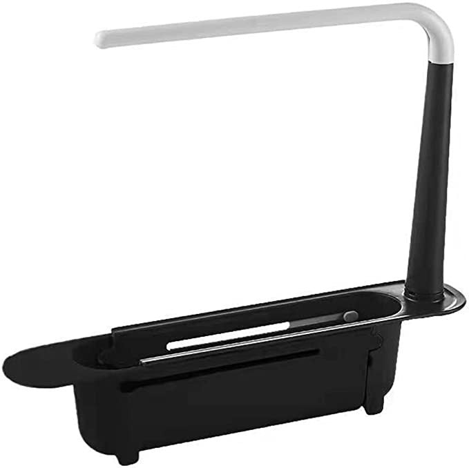 Telescopic Sink Storage Rack Kitchen Organizer Soap Sponge Holder