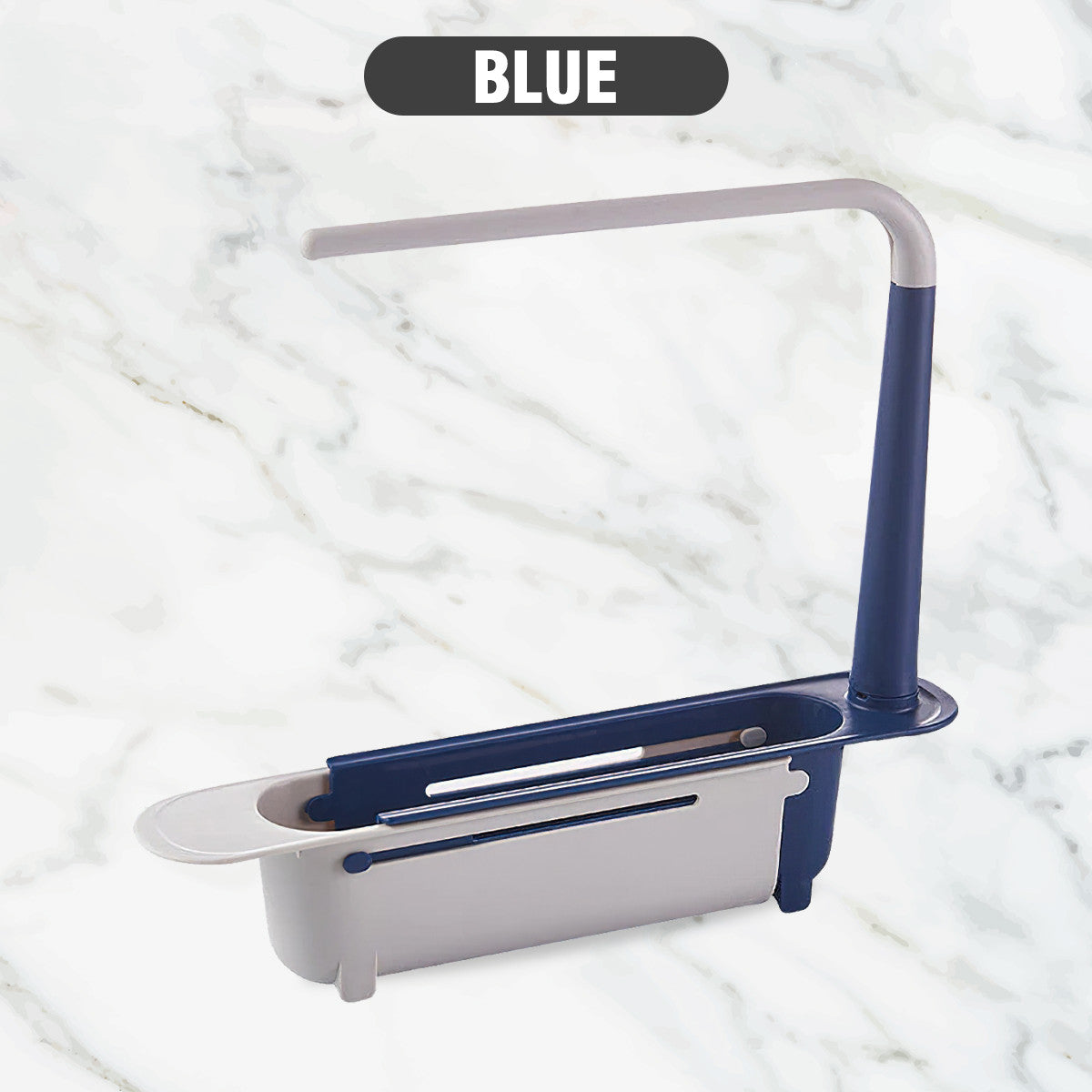 Telescopic Sink Storage Rack Kitchen Organizer Soap Sponge Holder